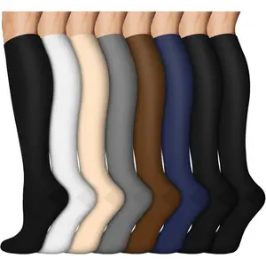 8 Pairs Compression Socks  Women & Men,Support Compression Stockings  Medical Running Athletic