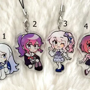 Project Sekai Nightcord at 25:00 | Kanade Yoisaki/Mafuyu Asahina/Mizuki Akiyama/Ena Shinonome |1.75" Acrylic Phone Charm Cute Chibi Keychain