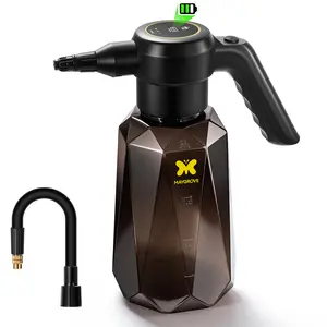 MAYGROVE Battery Powered Sprayer 0.5 Gallon, Electric Spray Bottle – Up to 7.5 Hours Long Battery Life with Fast Charging, Automatic Garden Sprayer with Adjustable Pressure, Semi-Transparent Tank