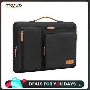 【Limited-Time Sale】MOSISO 13-17.3 inch 360° Protective Laptop Case | Shockproof Slim Sleeve with Handle, 4 Zipper Pockets & Side Opening | Compatible with MacBook Air/Pro, Dell XPS, HP, Lenovo, Acer | For Work, Travel, Commute,Office,Business trip