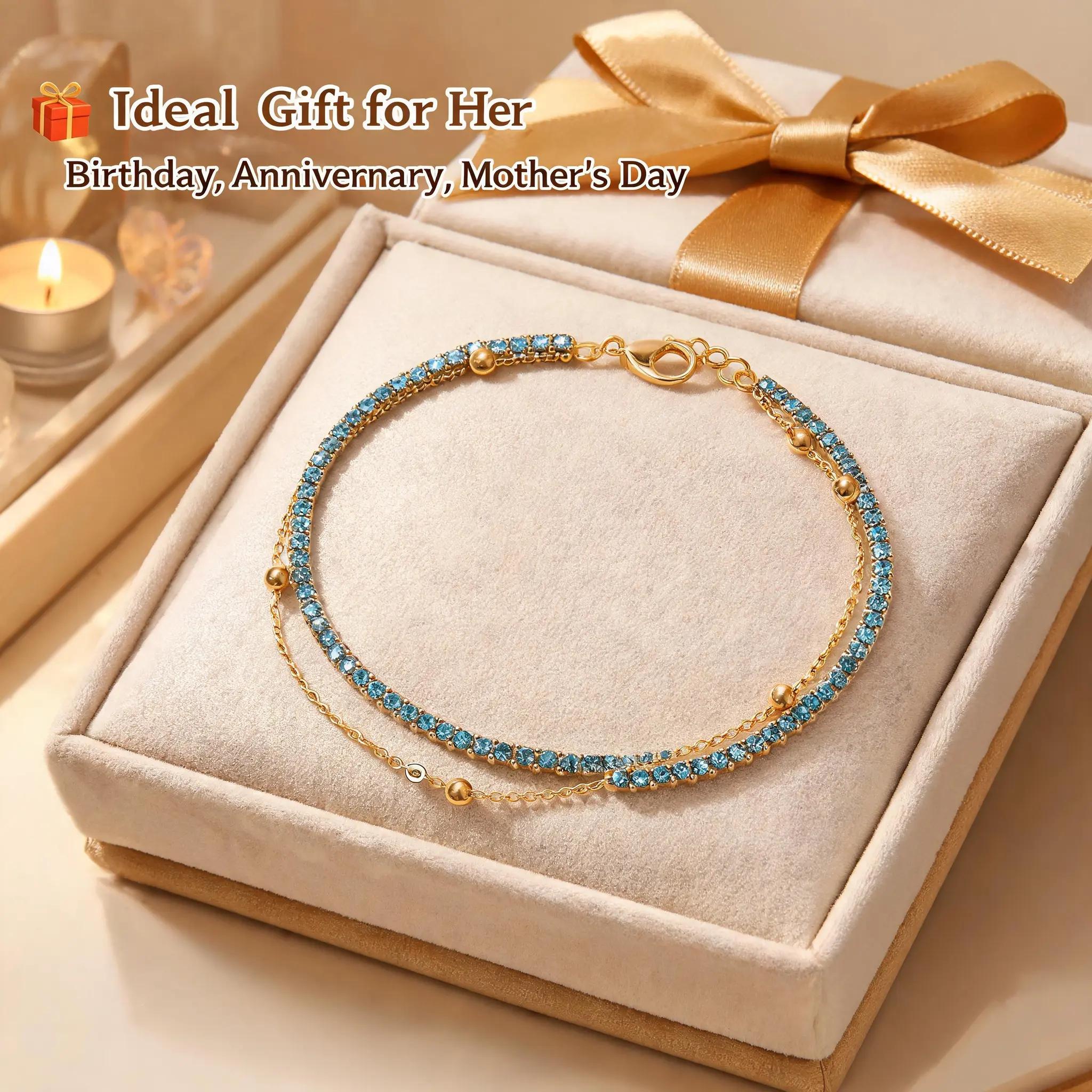 Women's Star Charm Bracelet, Unique Geometric Design Fashion Jewelry, Minimalist Luxury Style Adjustable Bracelet, Trendy Everyday Accessories Gift