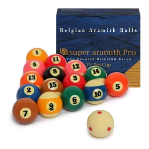 Aramith Super Pro-Cup TV Billiard Pool Ball Set 2 1/4"