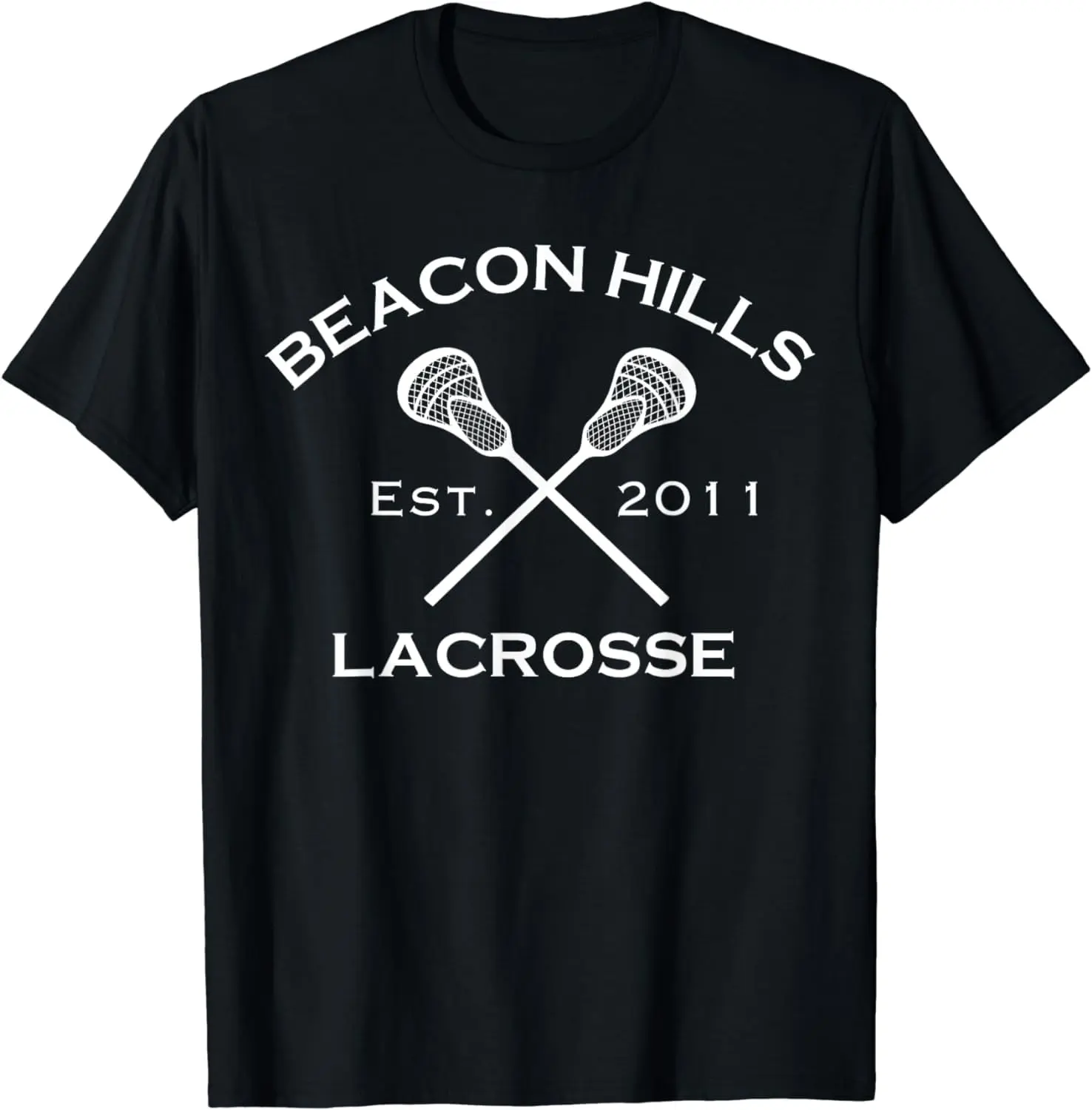 Women's 100% Cotton Comfortable Short-Sleeve Round Neck T-Shirt - Beacon Hills Lacrosse 11 Teen Wolf Inspired Casual Tropical Beach Top (Hang Dry), Tshirt, Garment