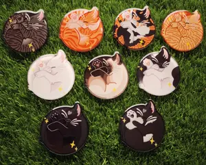 Cute cat phonegrip adoption, Cat Phone grip, Cat Lover Gift, Accessory, Holder, Charm, Kindle Stand