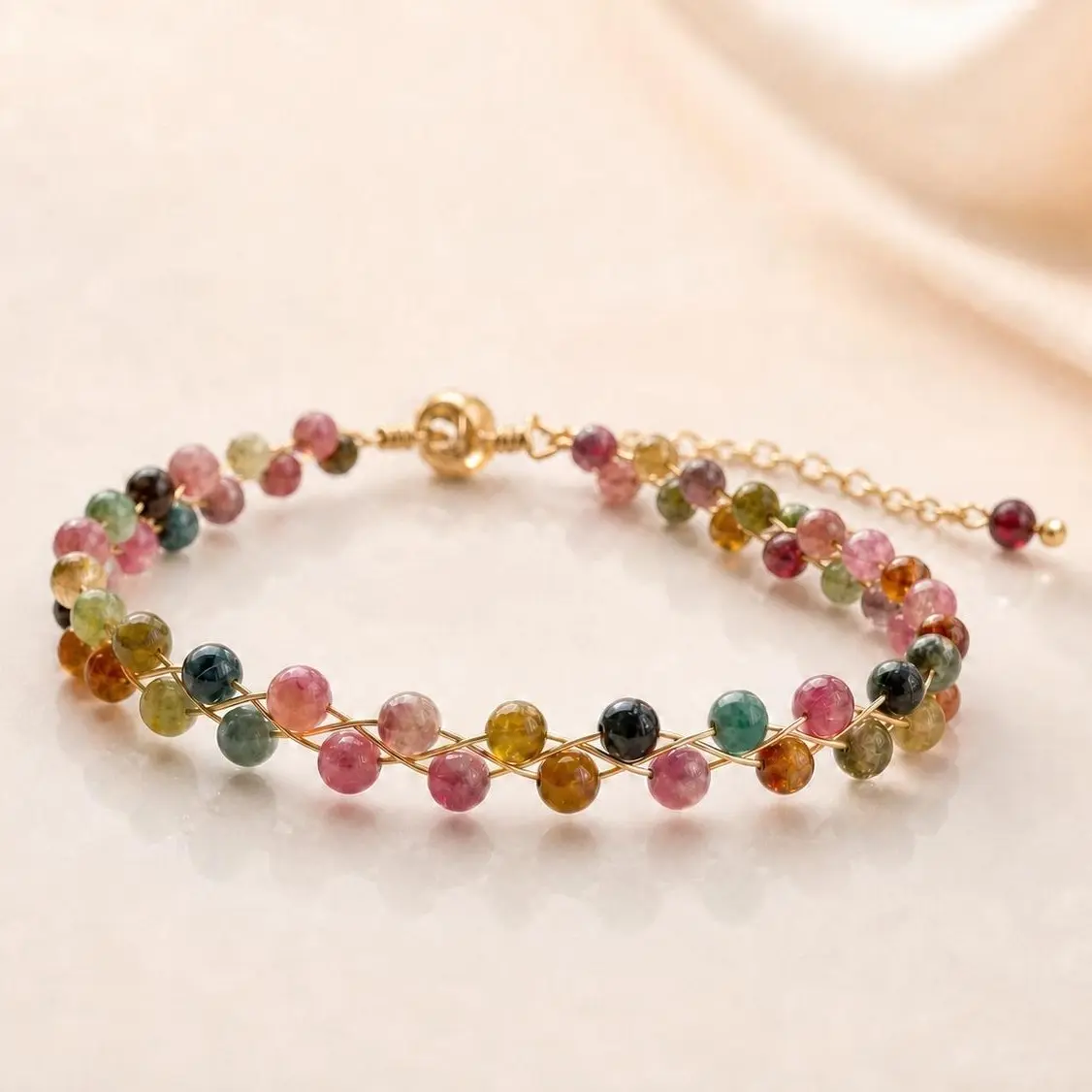 Bohemian Double layer Stackable Seed Beaded Bracelets Colorful Crystal Glass Beads Strand Bangle Bracelet BFF Wristbands Bracelet for Women Summer Beach Hawaii Jewelry Birthday Gifts