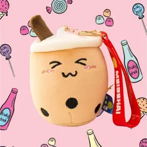 Boba Tea Plush Keychain (Large)