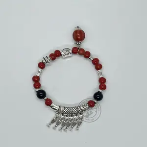 [Ceramic Years] New Chinese Style Original Design High-End Ceramic Beaded Bracelet, Retro Chinese Fashion Ethnic Ceramic Handpiece, Unique Graduation/Holiday Cultural Gift for Girlfriends & BFFs