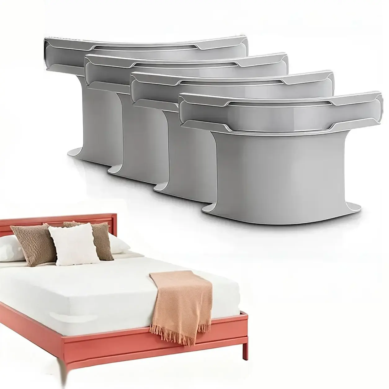 Bed Sheet Holders , 4-Pack Fitted Sheet Clips, Secure Mattress Corner Fasteners Help Keep Sheets Tight, Easy to Install, Fits Most Mattresses, Sheet Clips Keep Sheets Tight