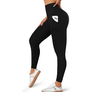 Leggings with Pockets for Women, High Waisted Tummy Control Workout Hip Lift Yoga Pants Activewear