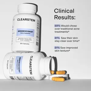 Clearstem Hormonal Acne Supplement DIM B5 Turmeric for Clear Skin Hormone Balance 90 Capsules by Clearstem Healthcare Fitness Edible Dietary Natural Beauty goli multivitamin