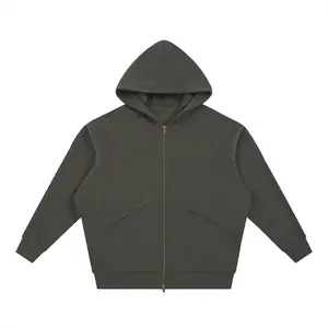 Kored Dolman Sleeve Zip-Through Fleece  Hoodie - Dark Grey Version - FREE SHIPPING FOR SUBSCRIBERS