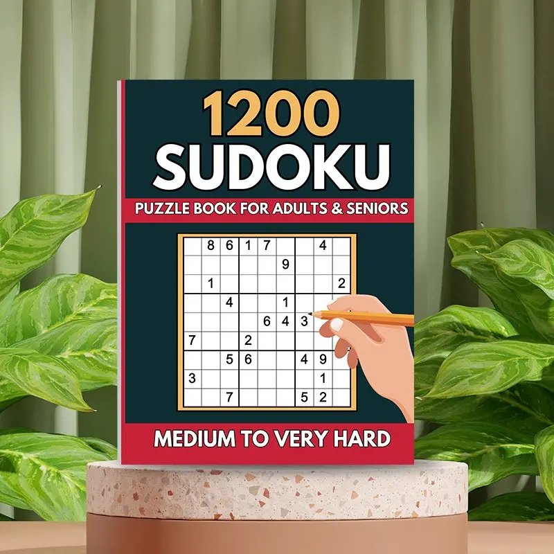 24 Pages Sudoku Puzzles for Adults, Medium to High Difficulty, Challenging, Gifts for Friends, Elderly, Housewarming, Christmas, Puzzle Book, Logic Puzzles