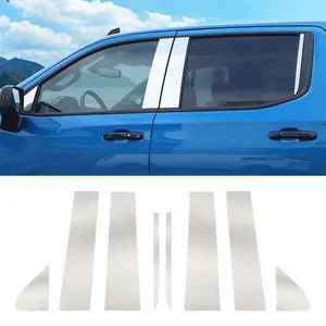 Body Window Center Pillar Post Cover Trim for Chevy Silverado/GMC/SIERRA 2019+ Car Accessories decorative decal