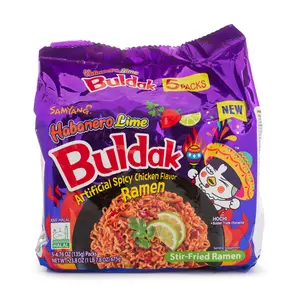 Samyang Hot Chicken Habanero Lime Buldak 5pks 23.80 oz Instant Food