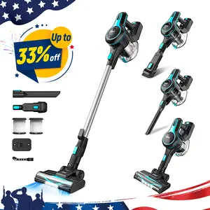 N520 Cordless Stick  Handheld Vacuum Cleaner 30Kpa 40 Mins Runtime Lightweight Stick Vacuum,Self-Standing Rechargeable Vacuum Cleaners for Pet Hair,Carpet,Hardwood Floor N520 pet lovers Memorial Day Sale