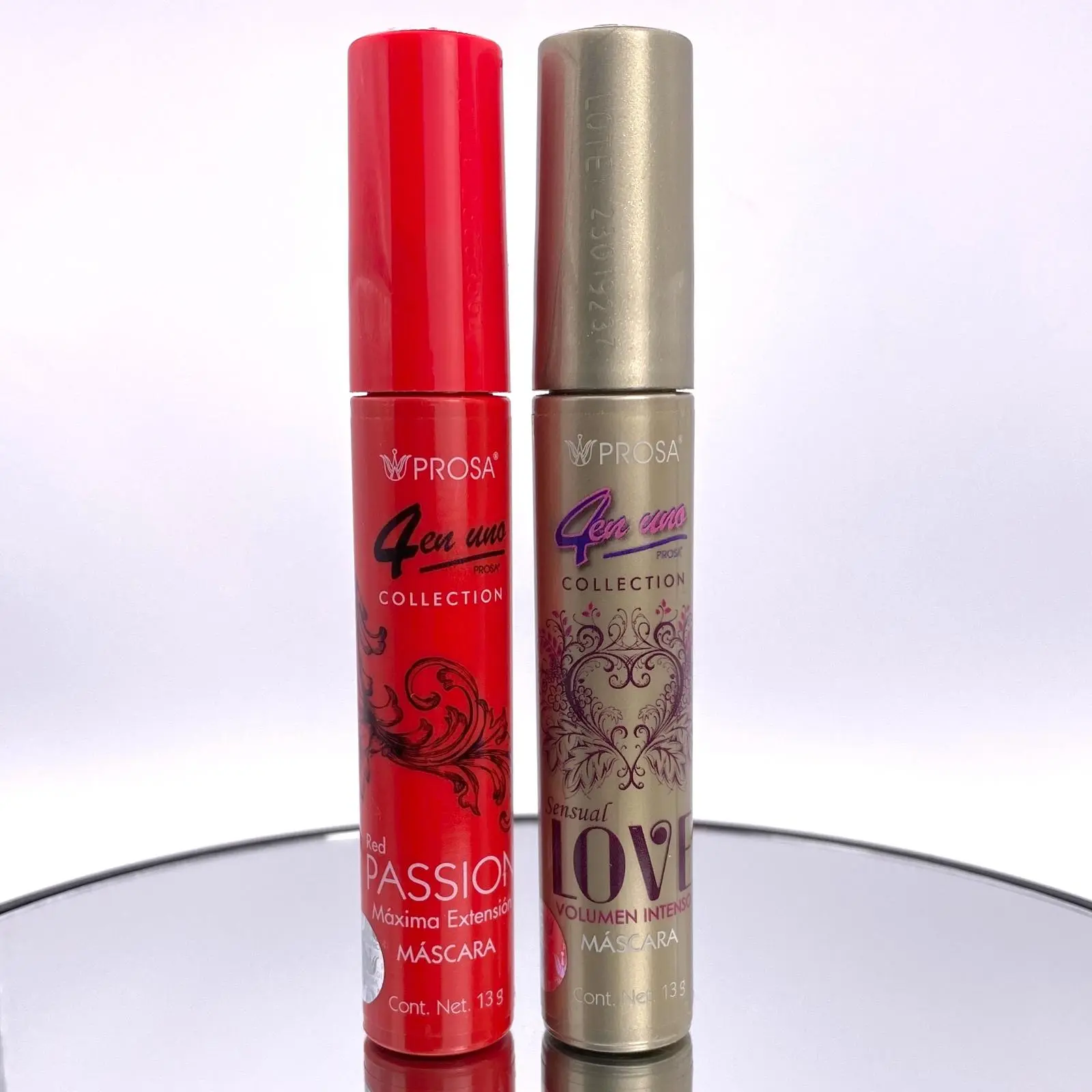 Prosa 4 in 1 Voluminous Mascara, Adds Intense Volume and Length with Lash Conditioning, Water-Resistant Black Makeup, Adds Volume, Length, And Lash Care, Cosmetic