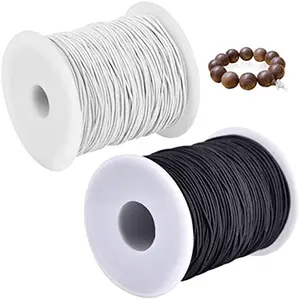 Elastic String for Bracelets, 1 mm/1968.5in Sturdy Stretchy Elastic Cord for Jewelry Making, Necklaces, Beading, Craft, DIY Beading Accessories