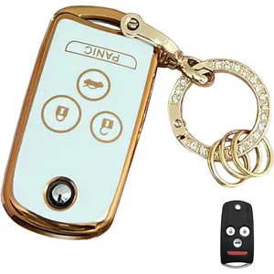 for Acura MDX, RDX, TL, TSX, ZDX & Honda Accord Soft TPU Key Fob Shell Cover
