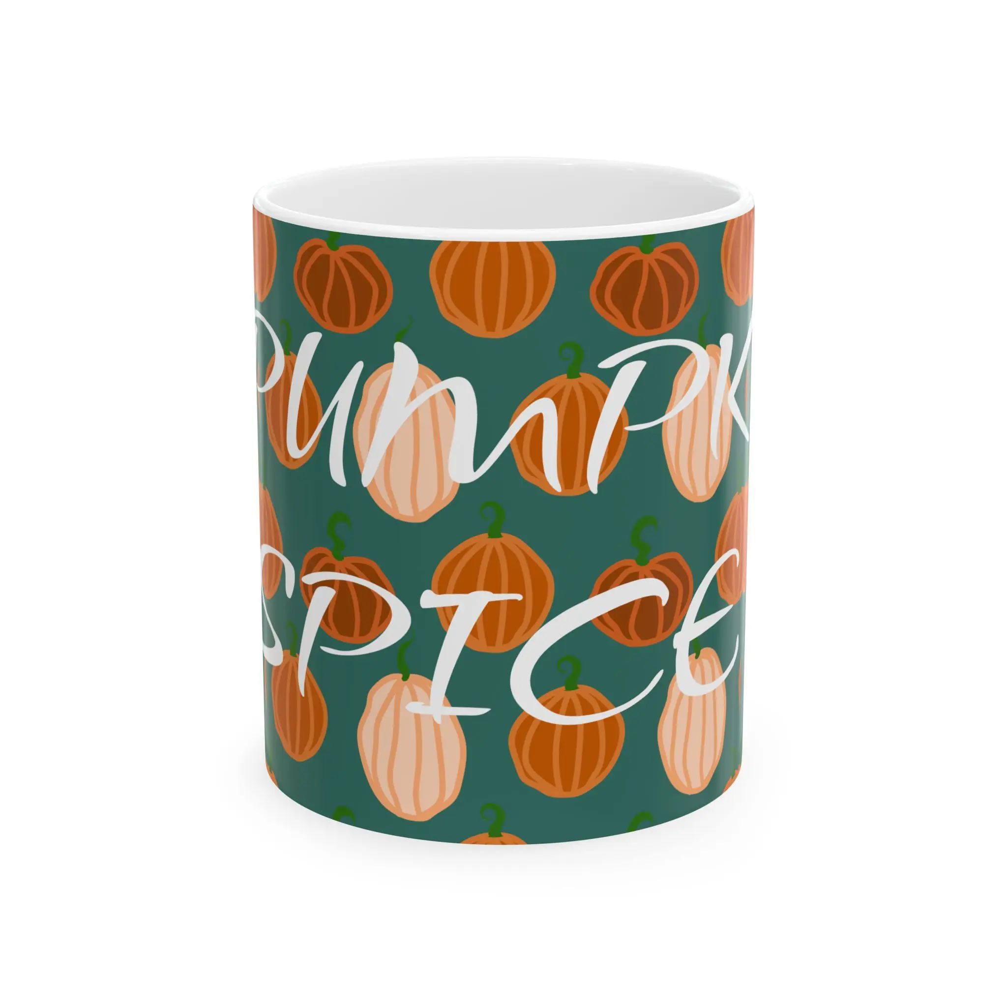 Pumpkin Pattern Mug | Fall Autumn Pumpkin Coffee Cup