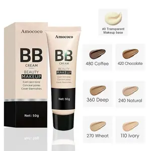 Ultimate Coverage Waterproof BB Cream - 50ml, Matte Finish, Hydrating, Long-Lasting, Oil-Control, Flawless Skin Makeup, Blendable, Greasy-Free, Smooth Application