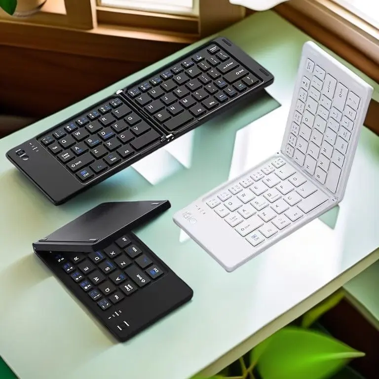 Wireless Bluetooth Foldable Keyboard for Mobile Phones, Computers, Tablets, Office Laptops, and Mobile Devices