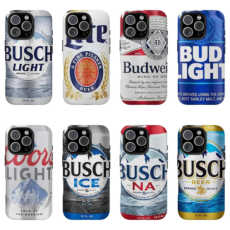 Durable Coors Light Smartphone Casing - Silicone & Polycarbonate Tough Protection Case for iPhone 11-17 Pro Max/Plus, Samsung Galaxy S23-25 Devices, Miller Lite & Busch Light Themed