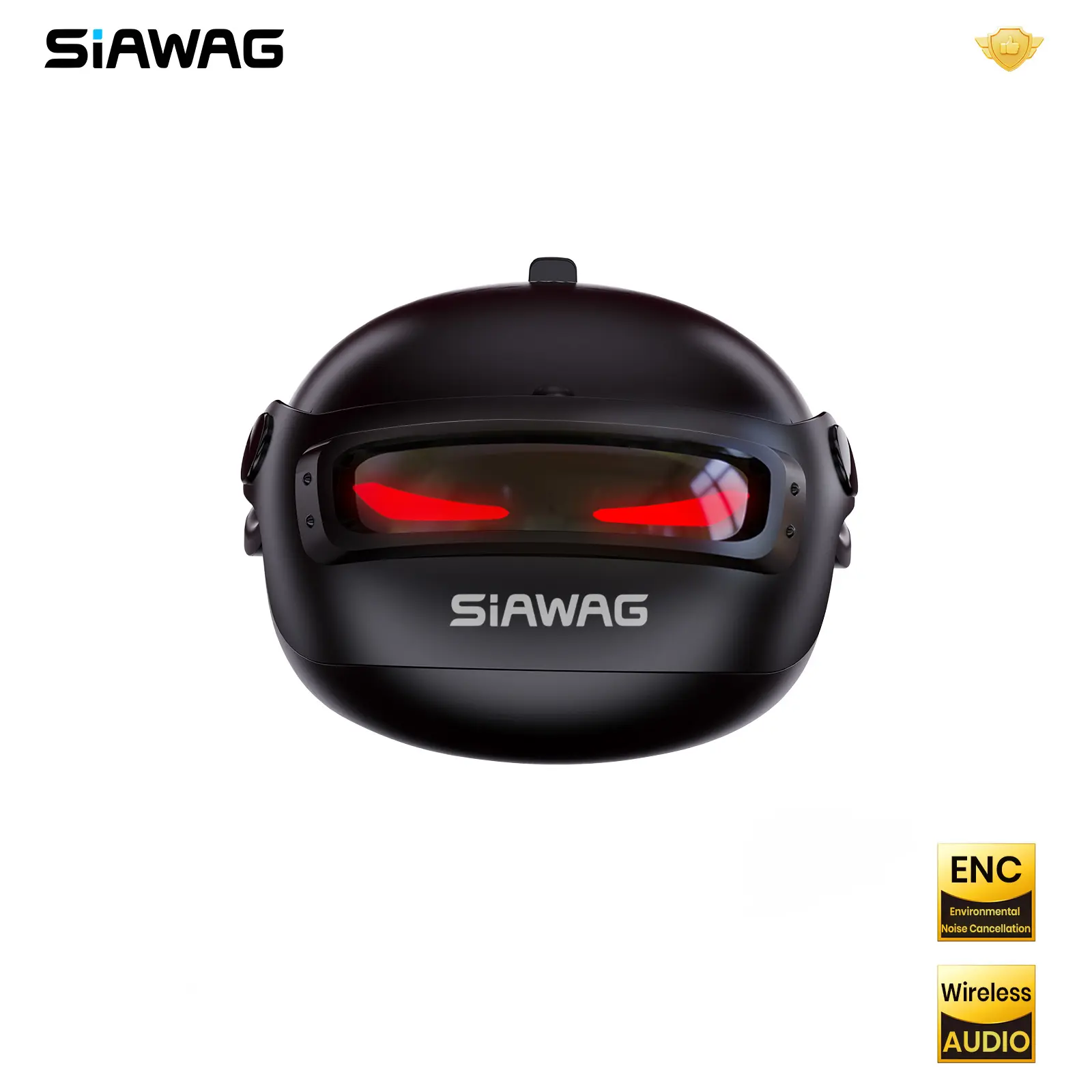 SAWAG BTW46 Bluetooth Earbuds with LED Lights, ENC Noise Cancelling, 65ms Low Latency Gaming Buddy, IPX5 Waterproof, Touch Control, Stylish Design for Gaming & Sports