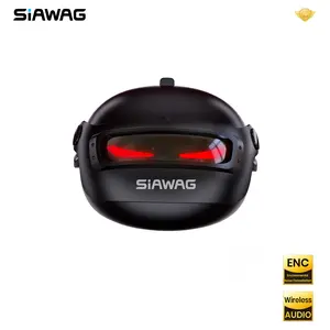 SAWAG BTW46 Bluetooth Earbuds with LED Lights, ENC Noise Cancelling, 65ms Low Latency Gaming Buddy, IPX5 Waterproof, Touch Control, Stylish Design for Gaming & Sports