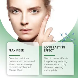 EELHOE Portable Oil Blotting Sheets with Puff and Mirror for Face, Refreshing Oil Control, Makeup Touch-up Cosmetic