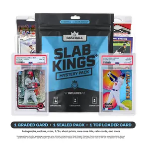 2026 Slab Kings Plus Baseball Edition – 1 Graded Card + 1 Sealed Pack + 1 Bonus Card