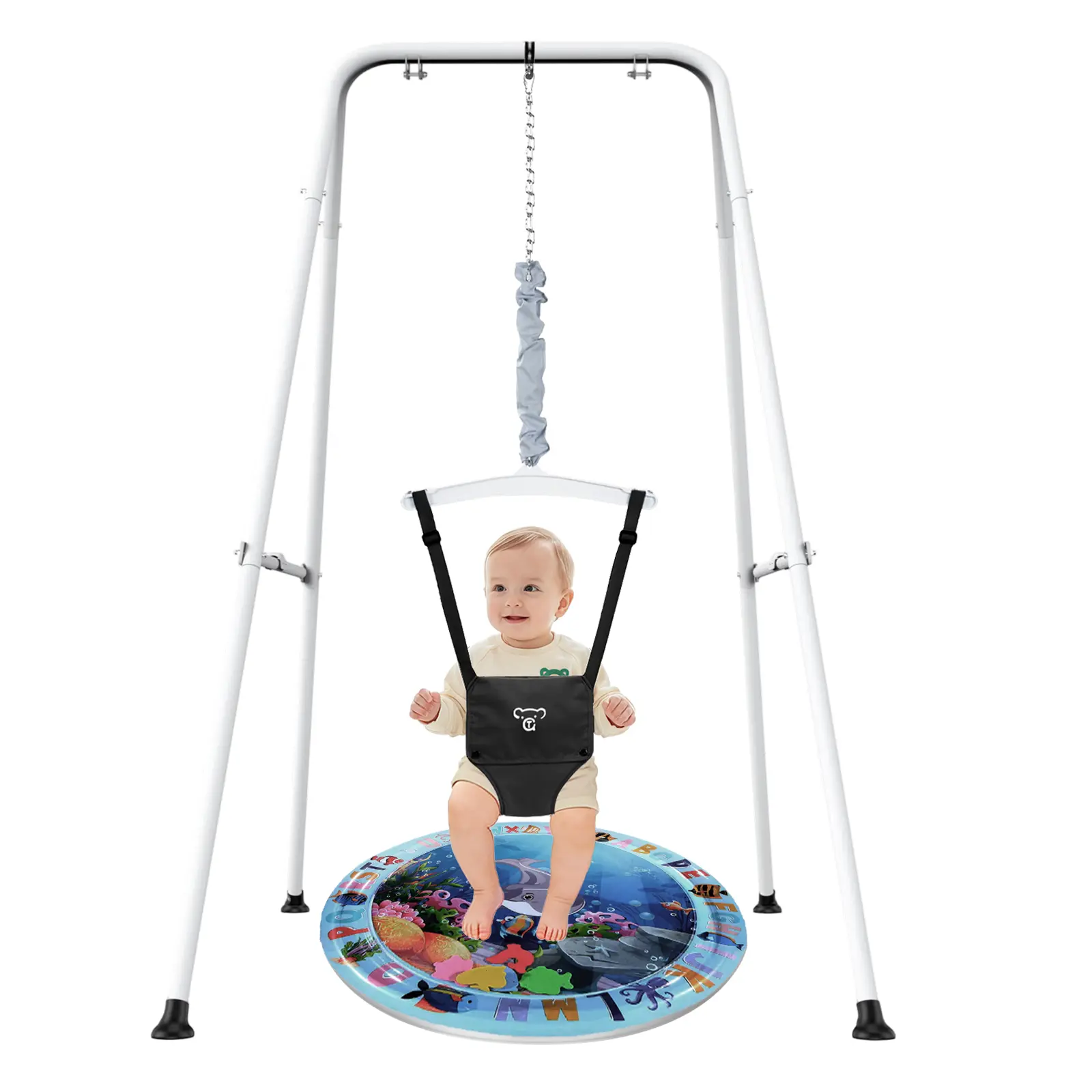 Toddler Jumper Bouncer with Stand - Bounce Seat Exerciser for Active Babies, Easy Set-Up, Indoor Use, Includes Water Mat #tiktokshopsummersale