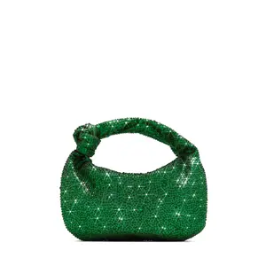 Day & Night Embellished Knot Handbag - Green