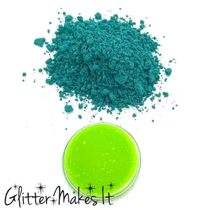 Dark To Neon Green Thermal Mica