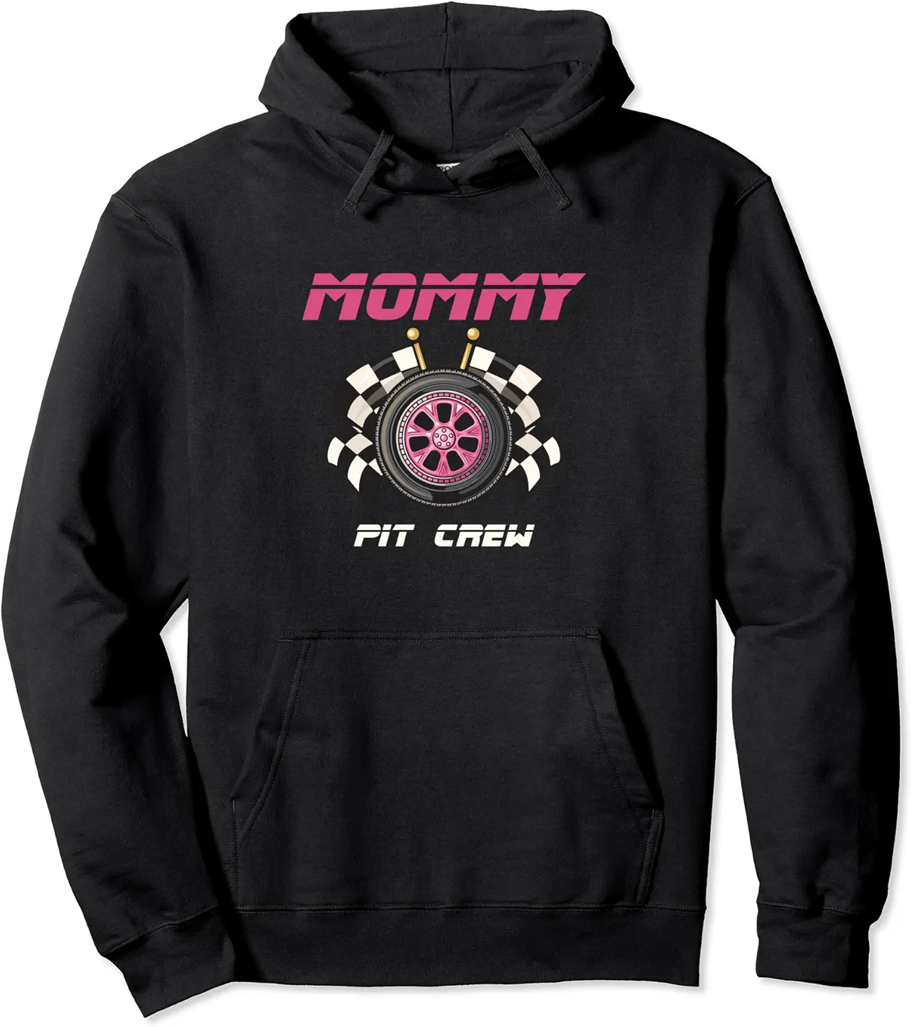 Mommy Pit Crew Racing Race Car Theme Birthday Party Pullover Hoodie - Janessaho Shop 83B09V6W82RZ