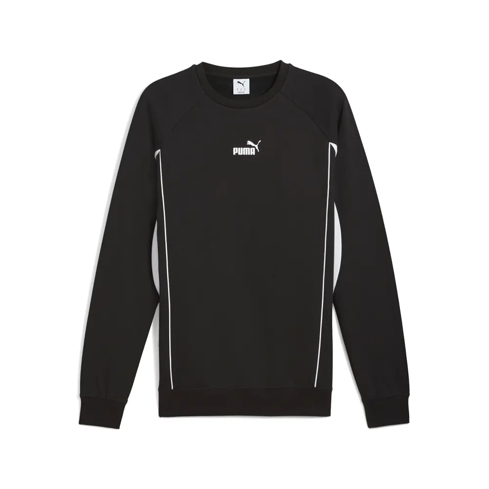PUMA Mens Sport Crew Neck Sweatshirt Casual - Black