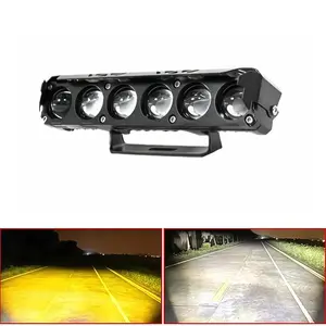 Rimthin 1/2PCS LED Spotlight Dual-Color Hi/Low Beam Fog Lamps, Mini Lens Headlight Driving Light for Cars, Trucks, SUVs and UTVs, Motorcycle LED Lights (12-36V), Led Front Lights outdoorfun