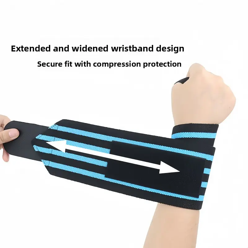 Sports Compression Elastic Wrist Support Weightlifting Dumbbell Fitness Anti-Sprain Unisex Bandage Elastic Wrap Wrist Support