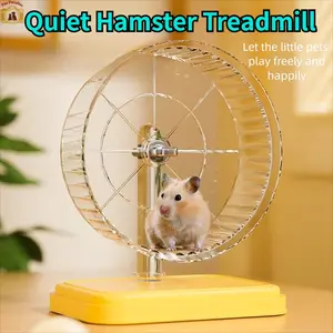 Silent Small Pet Exercise Wheel | Large Size Steel Dual Bearings Flywheel | For Hamsters, Golden Hamsters, Parrots & Sugar Gliders, Hamster Running Wheel