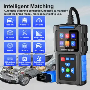 2026 New Powerful OBD T200 Scanner Diagnostic Tool - Engine Code Reader, Full OBD2 Features,Reset, Modes 6&8, Suited for DIY Car Owners & Mechanics,OBDII/EOBD Vehicles