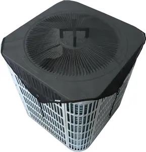 Central Air Conditioner Covers for Outside 36'' X 36'', Mesh AC Covers for Outside Unit, Breathable AC Conditioning Condenser Compressor Cover with AC Stand Support - Top Universal Defener