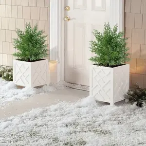 2PCS - Simulated Green Conifer Leaves Decorative Piles, Artificial Shrubbery, Secure Installation, Suitable for Indoor and Outdoor Decorations at Festivals, Applicable for Gardens, Outdoor Floor Plant Scenarios, Windproof and UV-resistant