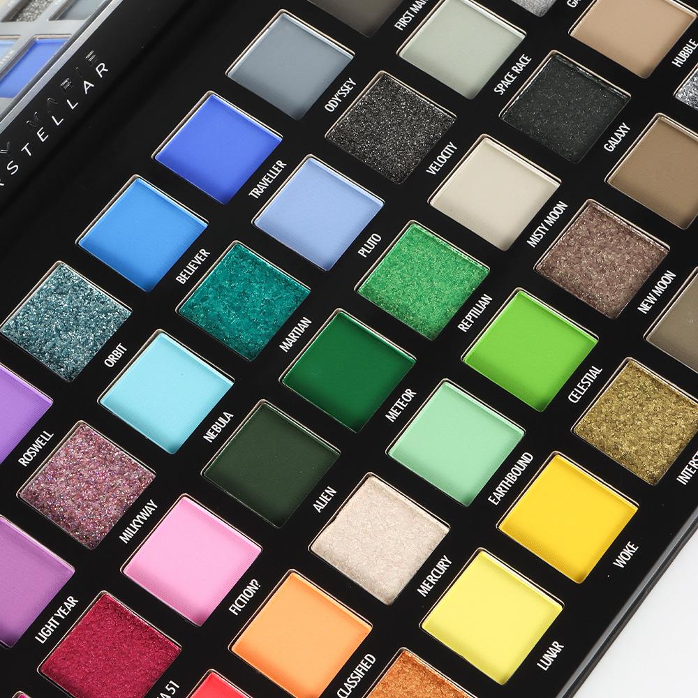 Multi-color eyeshadow palette, highly pigmented matte and shimmer combination, no fallout powder eyeshadow, easy blending, long-lasting makeup palette, holiday gift, Valentine’s Day gift, girls’ makeup set Cosmetic Cosmetic