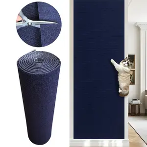 1/2/3m multi-functional self-adhesive cat scratch pad: anti-slip mat, kitchen mat, free cutting, wear-resistant to prevent scratches, it is both a cat interactive climbing board and a home decoration floor sticker. DIY self-design, Vertical Scratcher