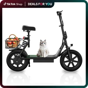 【AOPO】Adult Electric Scooter (with Seat), 500W Motor, 14-inch Tires,Top Speed 22 mph,  48V/10.4Ah battery, Approx 27 Miles Range, Pet-Friendly Design, Foldable Portable Scooter.LCD display kick Scooter  ev Scooter