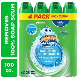 Scrubbing Bubbles Foaming Bathroom Cleaner, Rainshower (25 oz., 4 pk.)