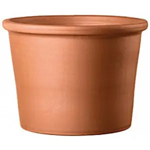 212 MAIN Deroma Clay Standard Frostproof Round Planter Pot, Terracotta Garden Planter Pot
