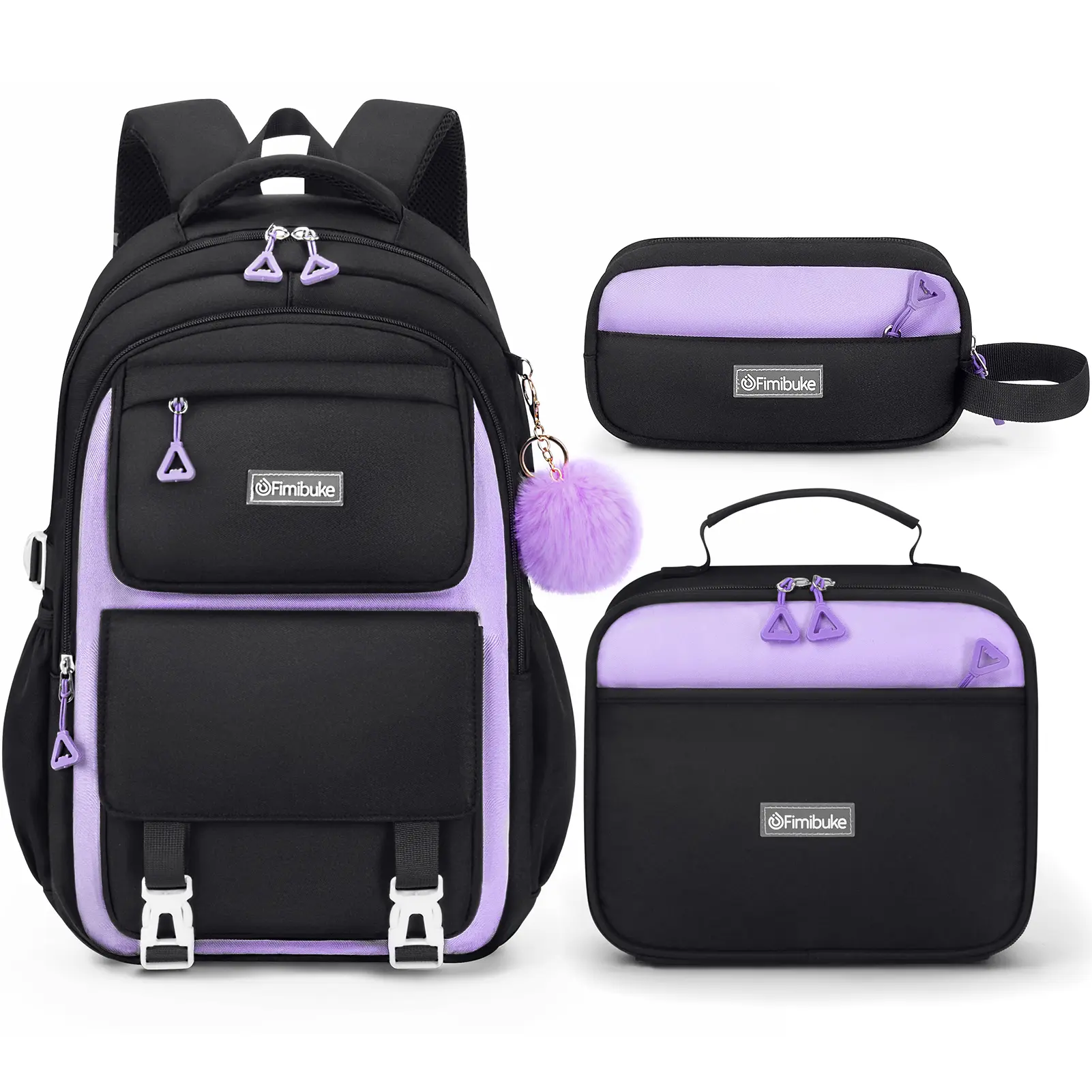 D3 Color Blocked-Black Purple