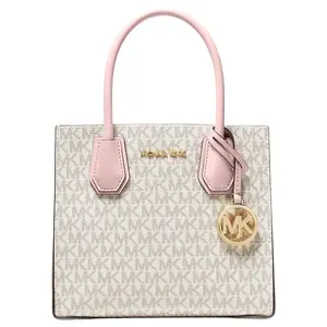 Michael Kors Mercer Medium Leather Floral Print Accordion Shoulder Bag in Pink for Women