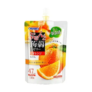 ORIHIRO Japanese Konjac Jelly Orange Flavor 130g Low Calorie Zero Fat