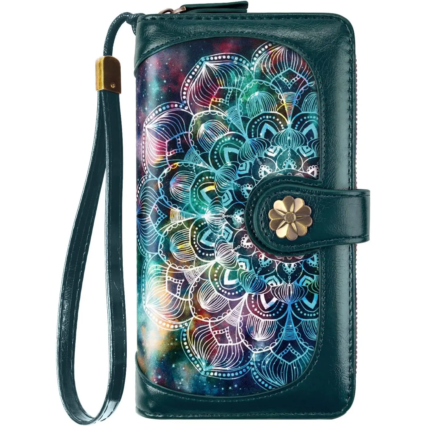 Wallets for Women Multi Card Holder Wallet Clutch Wallet Card Holder Organizer Ladies Purse with Wrist strap Purse